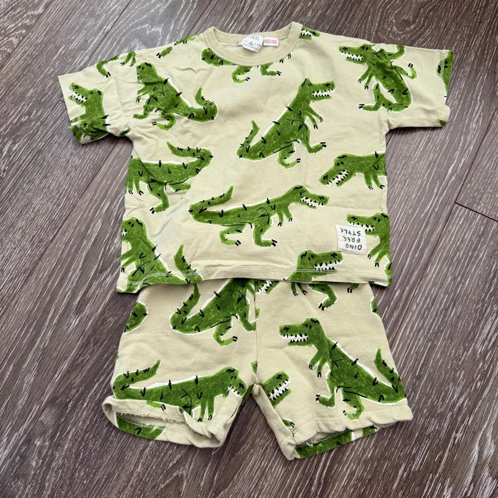 Zara Kids Set with Dinosaur Print Size 5
